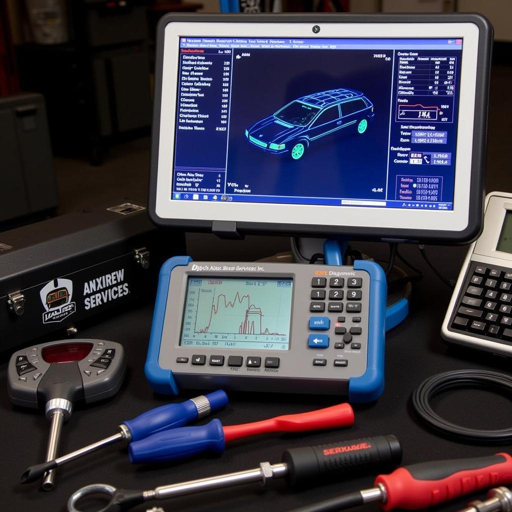 Modern diagnostic equipment at Bob's Auto Services