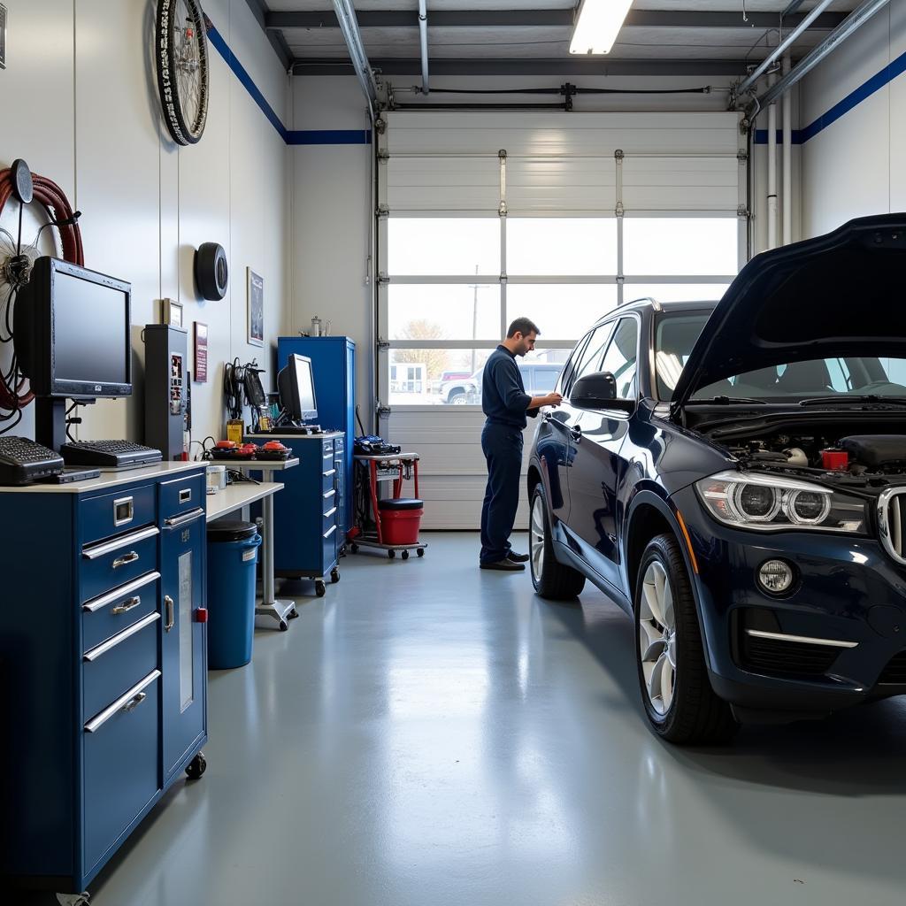 Modern Auto Service Bay in Brockton MA