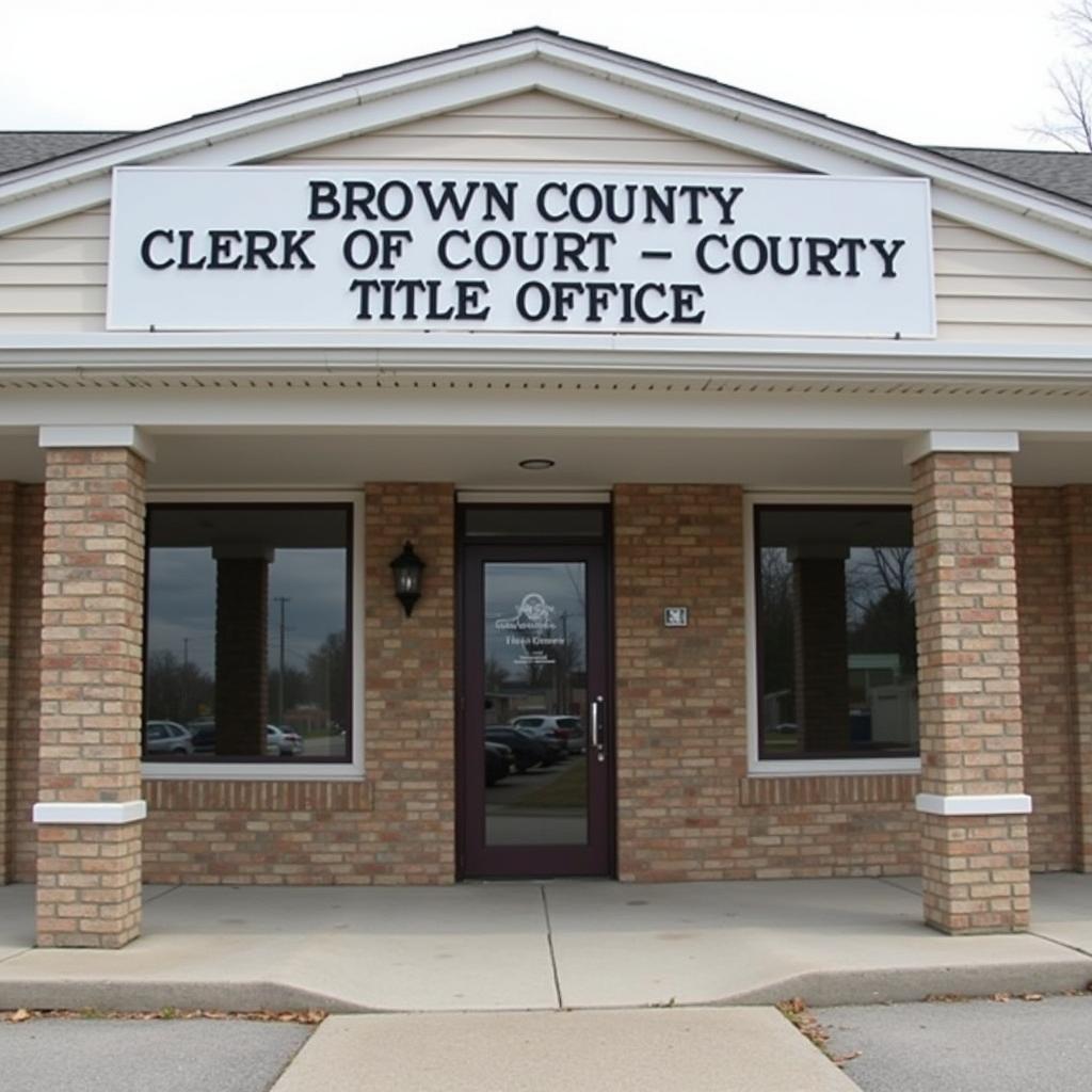 Brown County Clerk of Courts Title Office