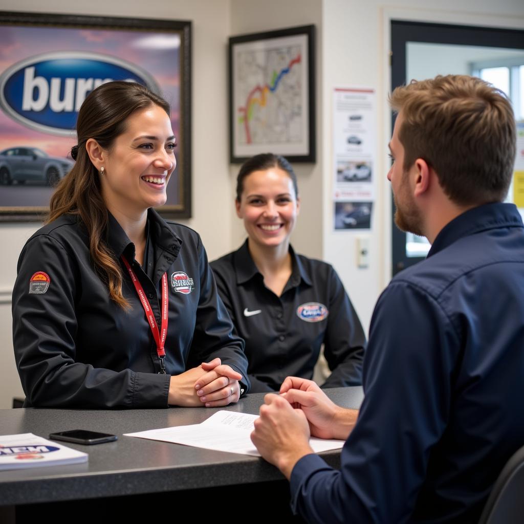 Customer Interaction at Burns Auto Service