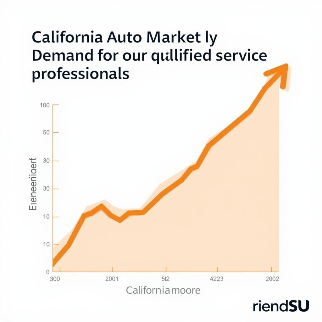 Graph depicting growth trends in the California auto market