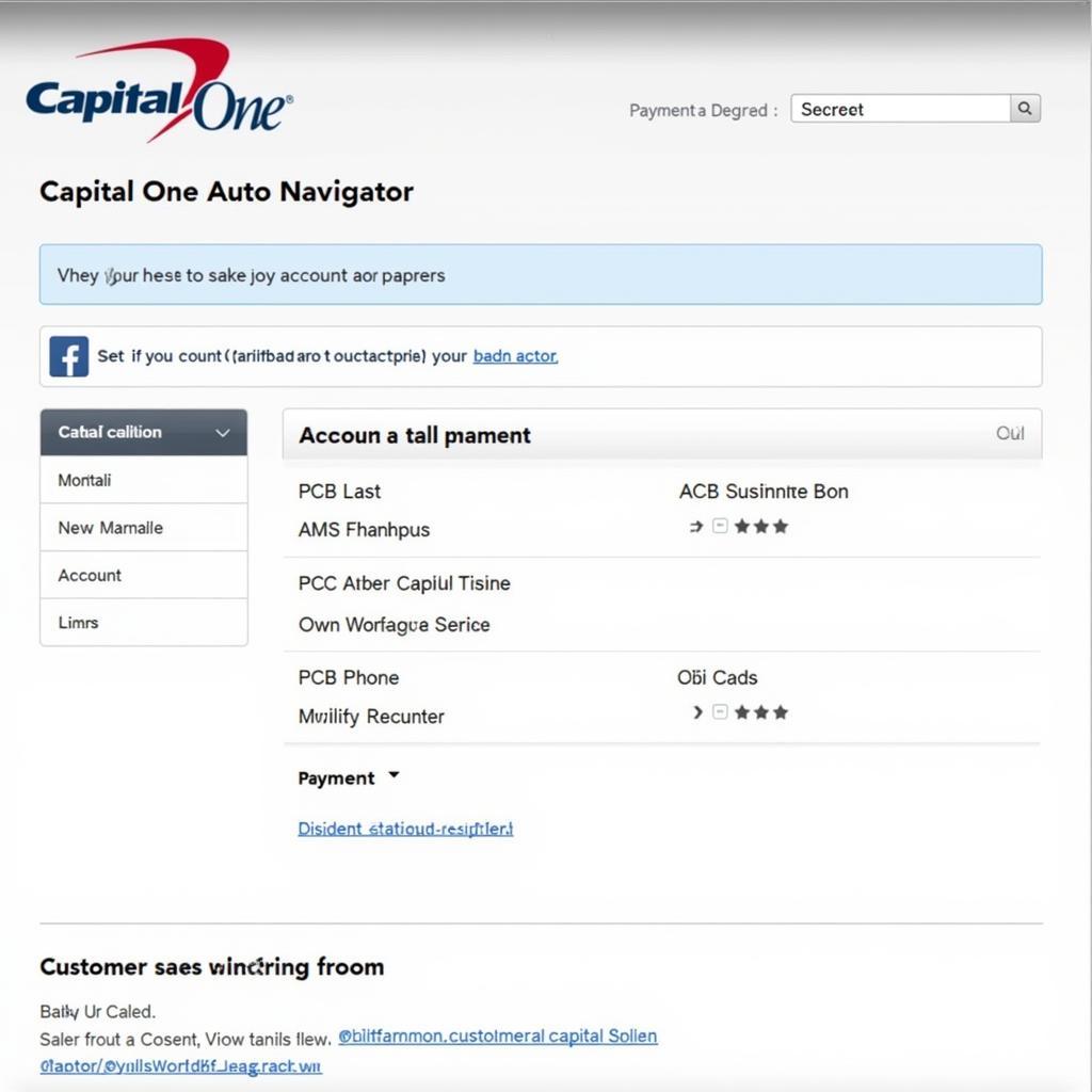 Capital One Auto Navigator Website Screenshot