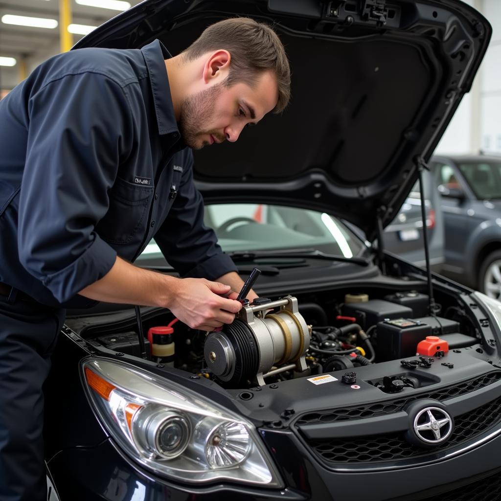 Car AC Compressor Repair