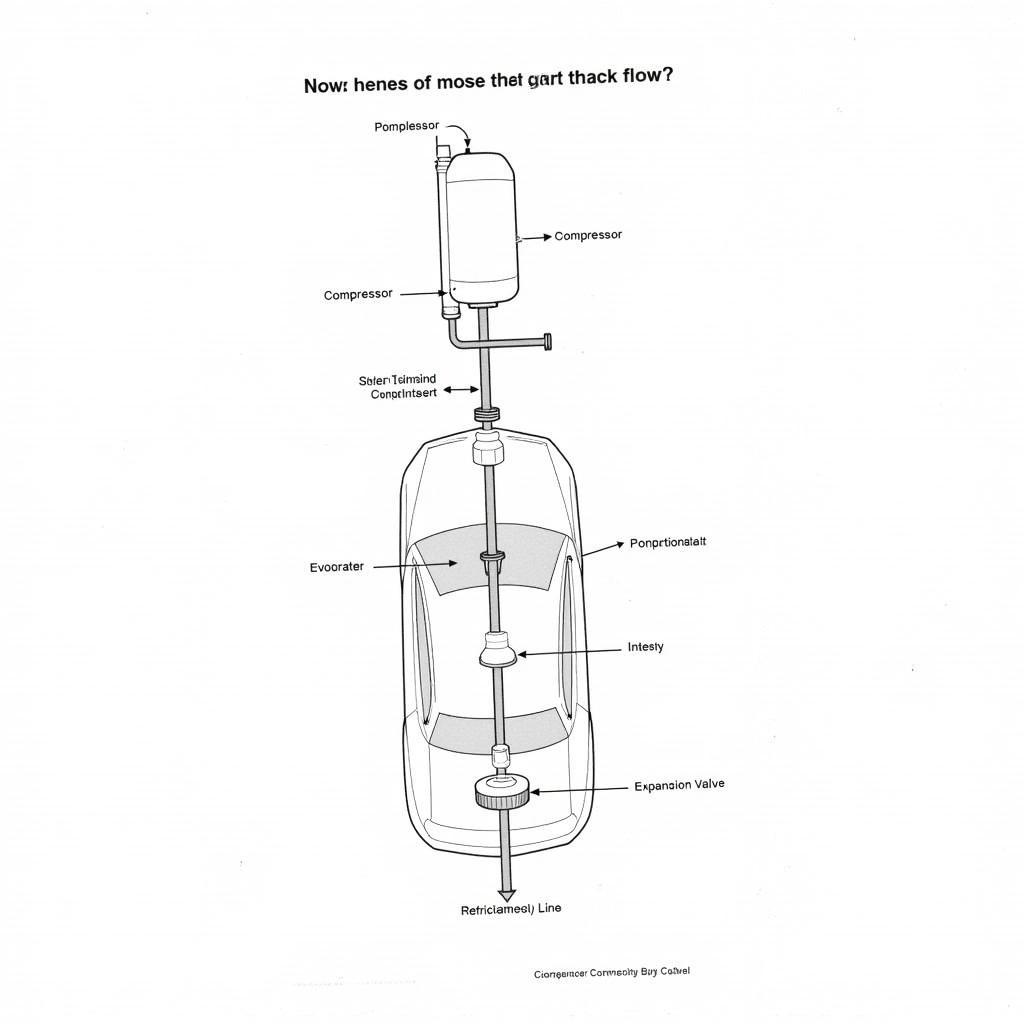 Car AC System Components Diagram