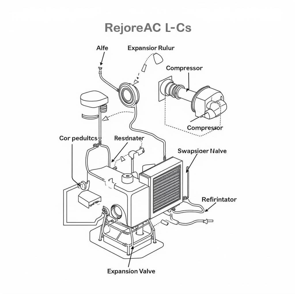 Car AC System Components Diagram