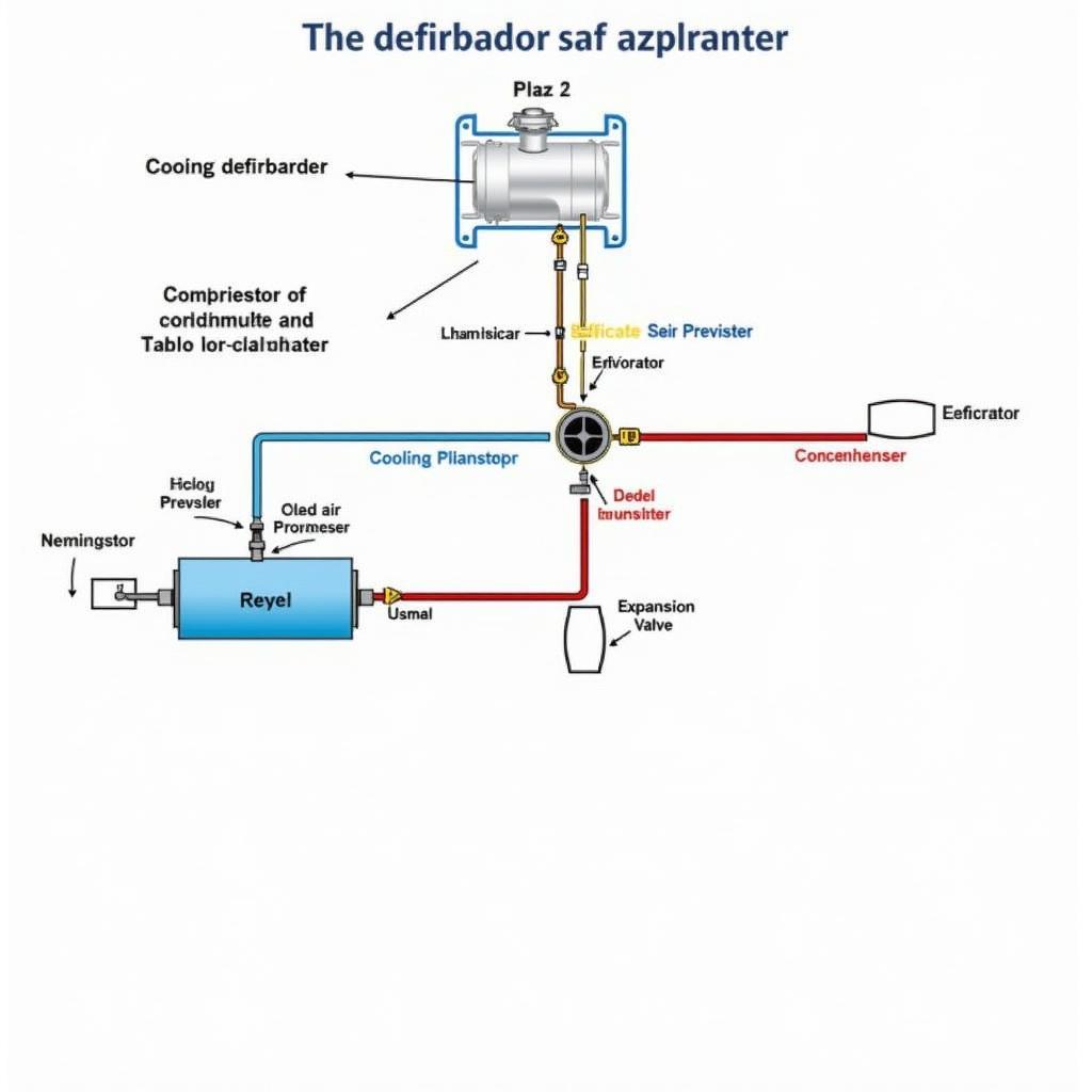 Car AC System Components Diagram