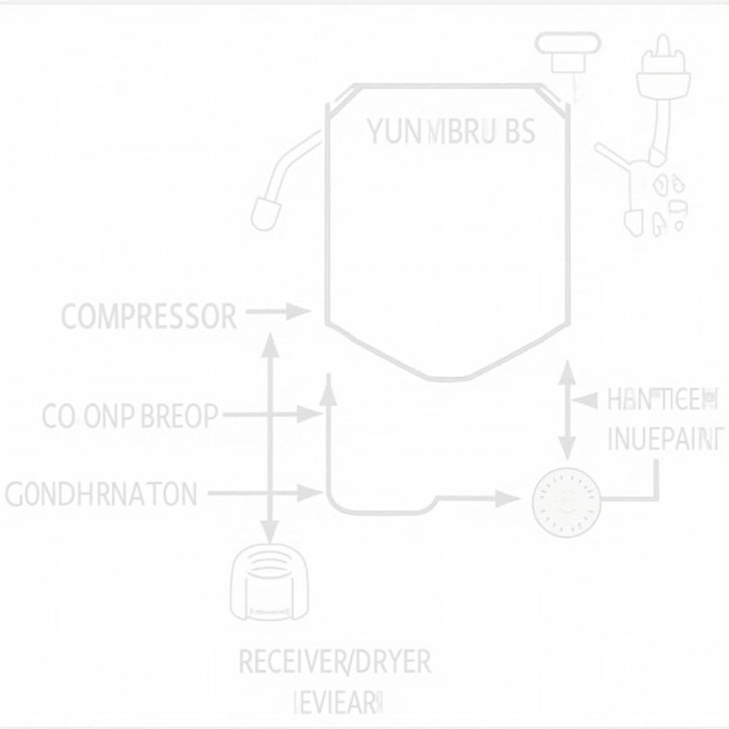 Car AC System Components Diagram