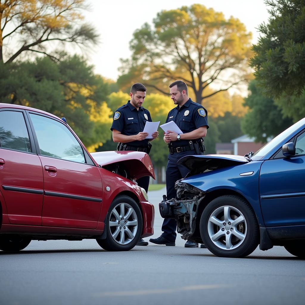 Car Accident Scene in Tampa