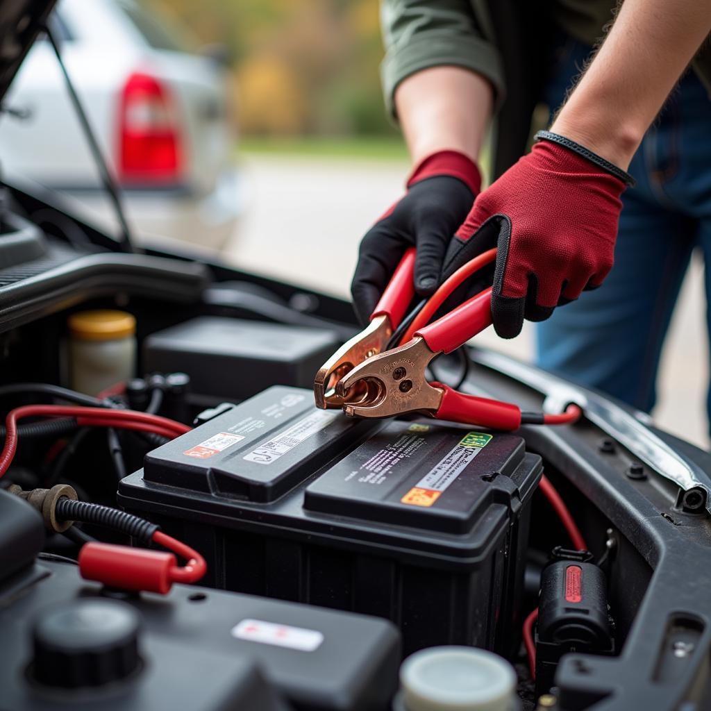 Car Battery Jump Start