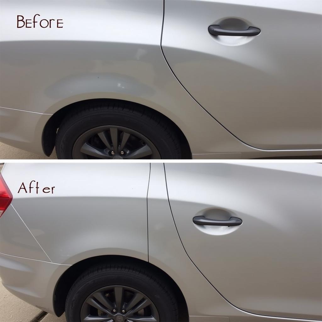 Before & After: Car Dent Repair in Indian Land