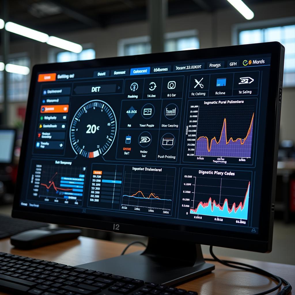 Diagnostic Report on Computer Screen