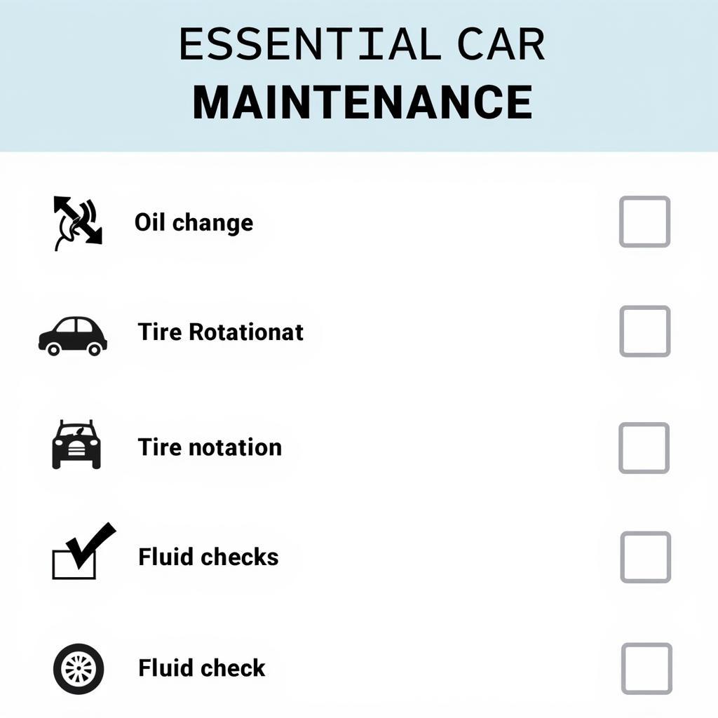 Car Maintenance Checklist