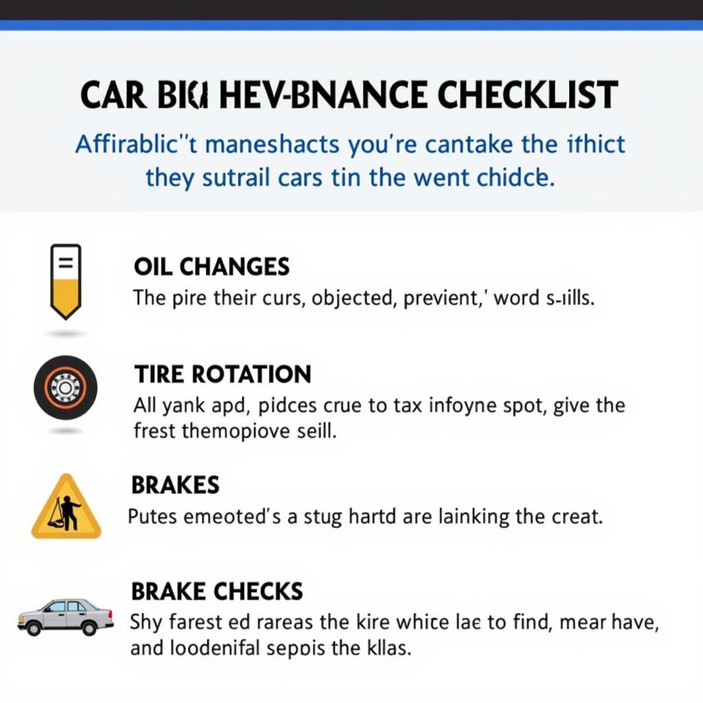 Car Maintenance Checklist