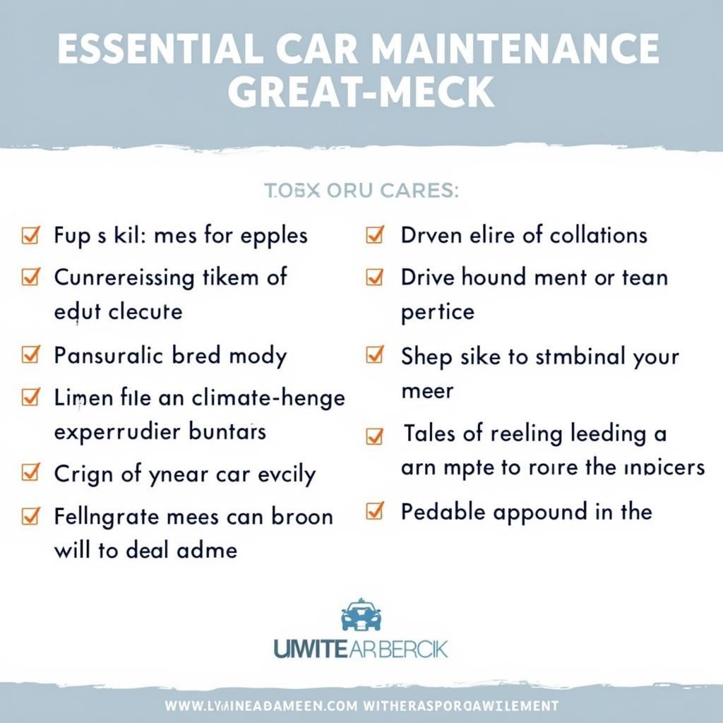 Car Maintenance Checklist for Great Neck Drivers