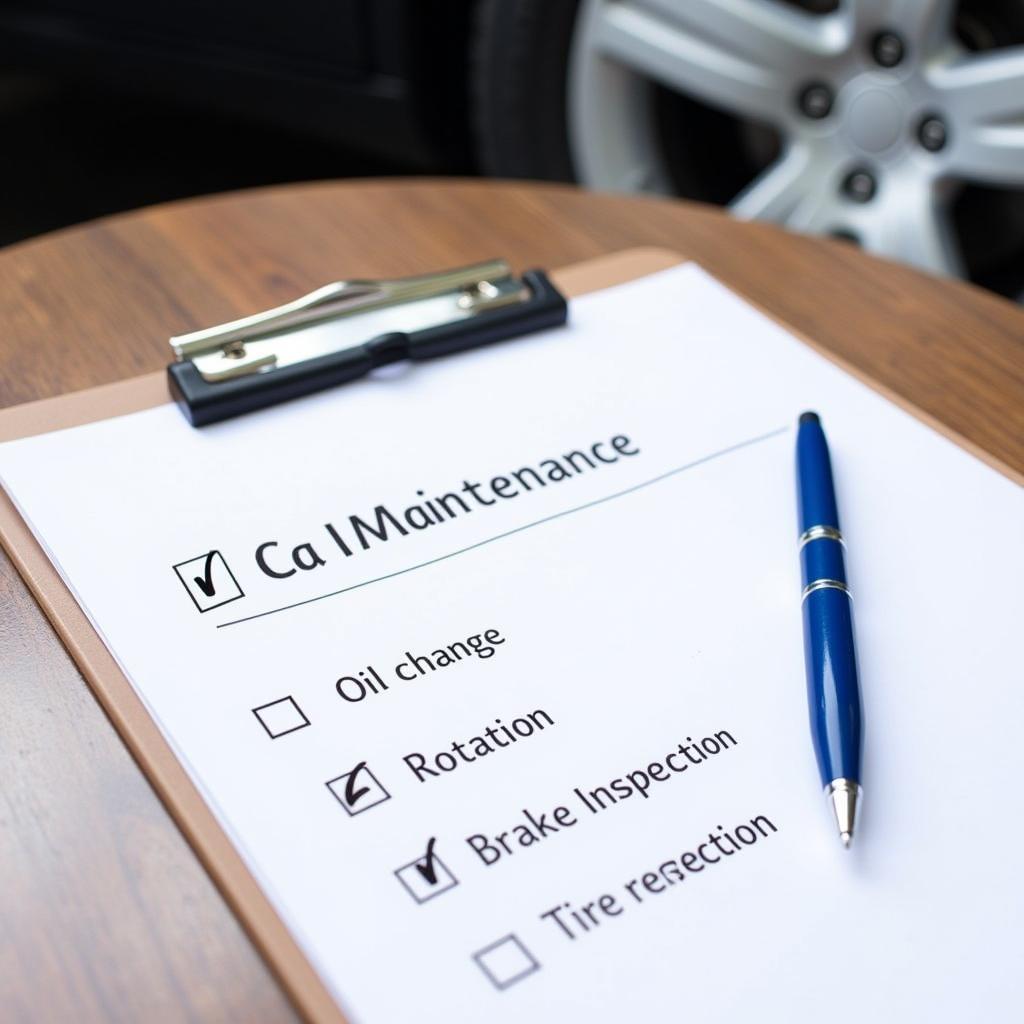 Car Maintenance Checklist