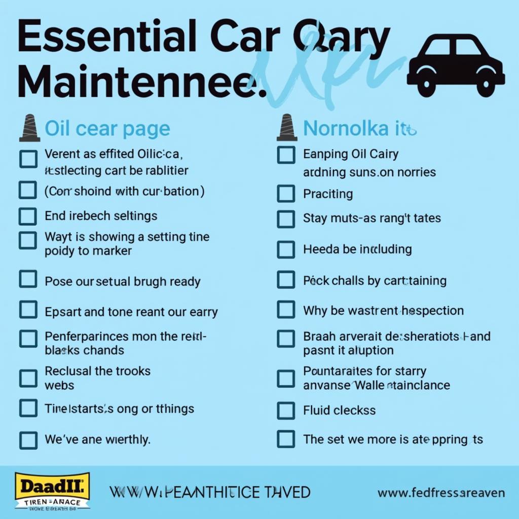 Car Maintenance Checklist Norfolk