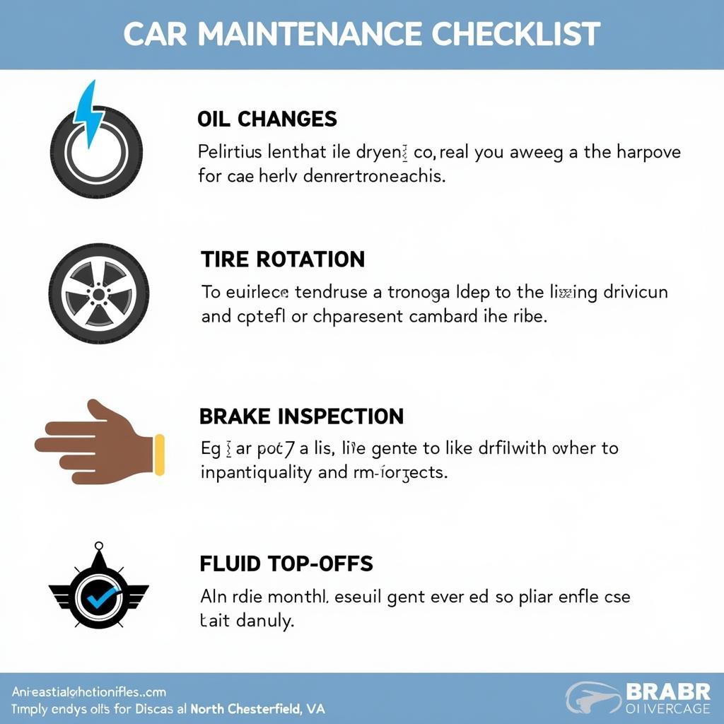 Car Maintenance Checklist for North Chesterfield VA Drivers