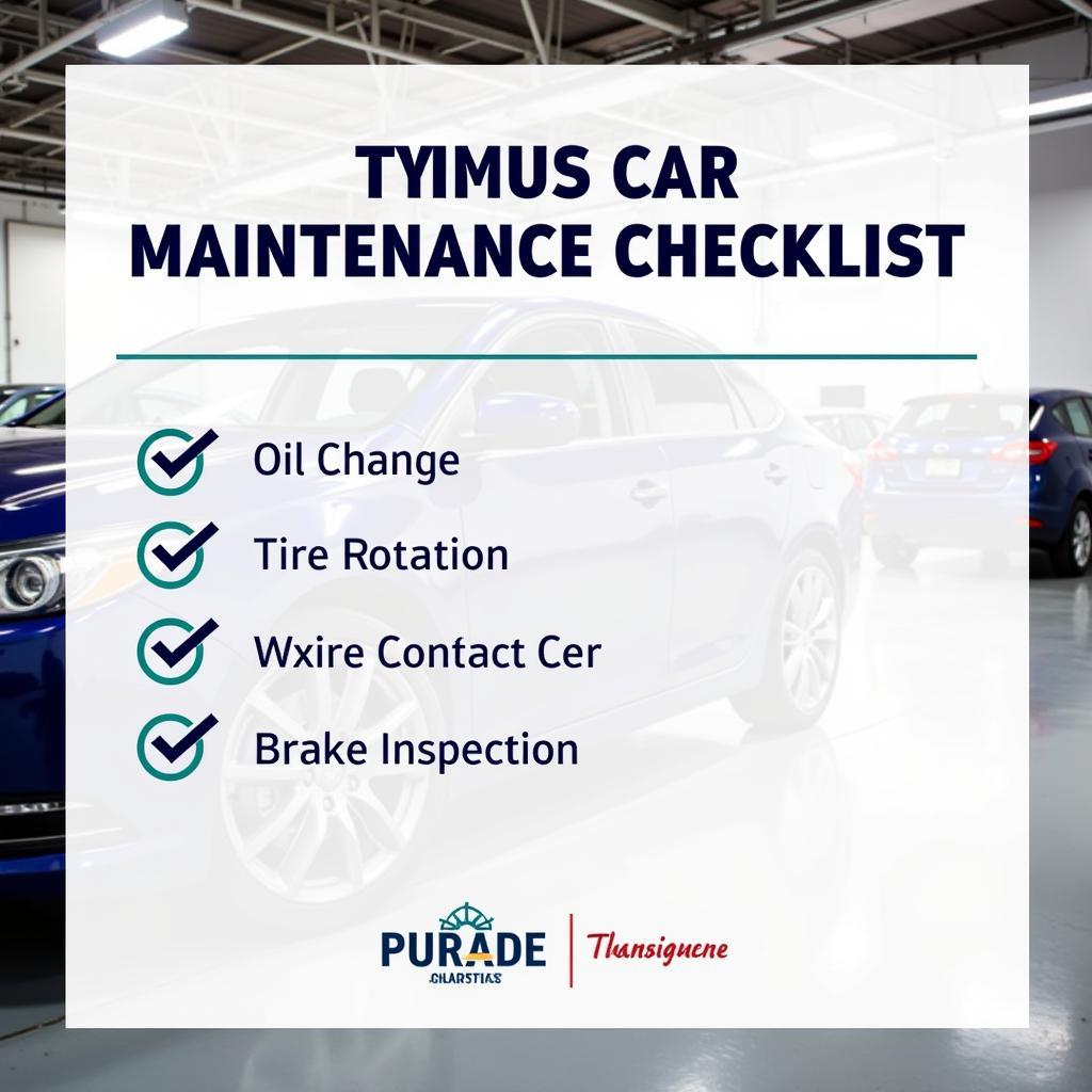 Car Maintenance Checklist North Druid Hills