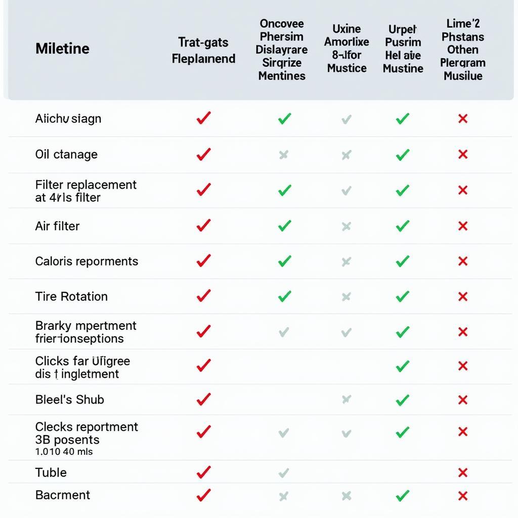 Car Maintenance Schedule