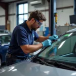 Certified Auto Glass Technician Working in Melbourne