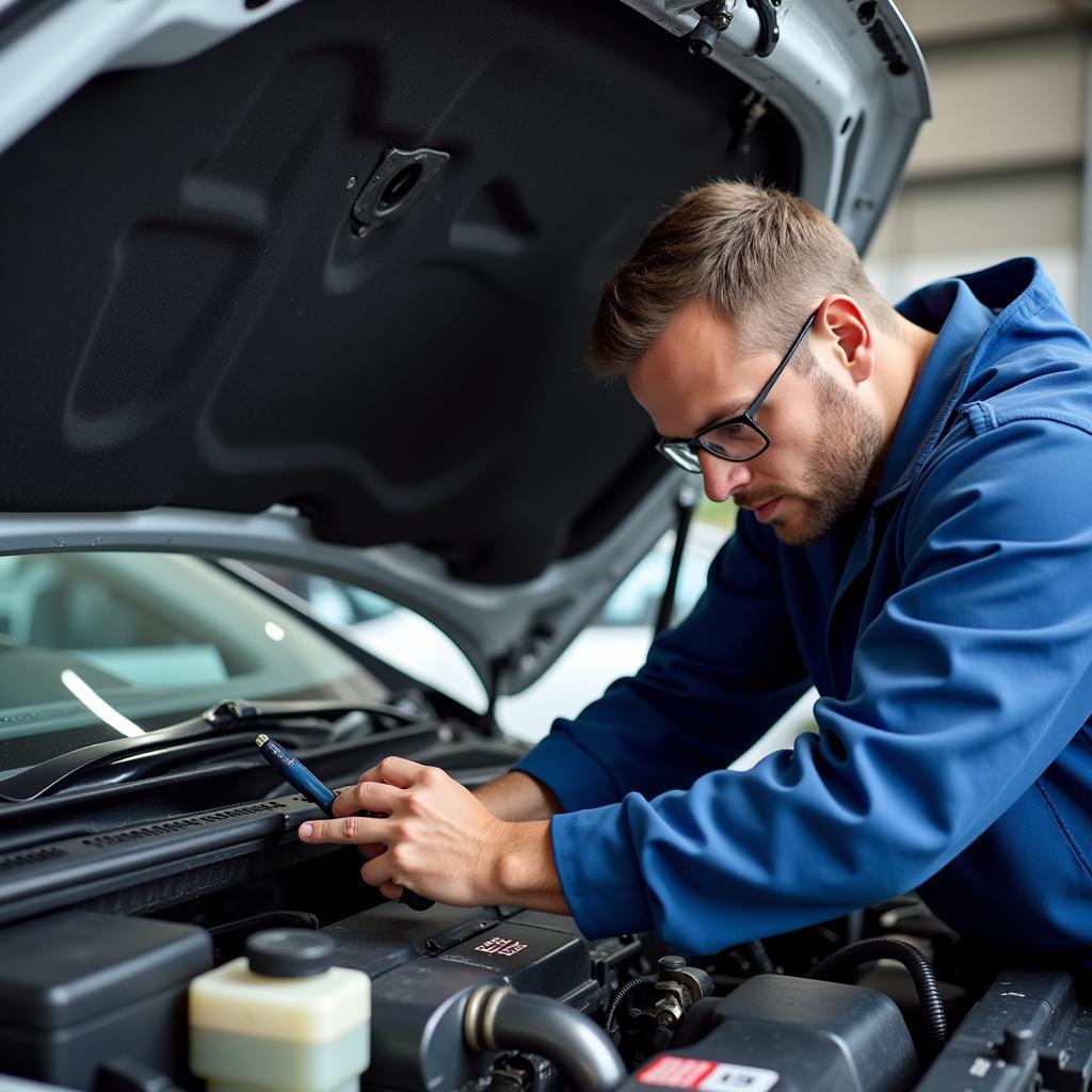 ASE Certified Mechanic Performing Car Repair