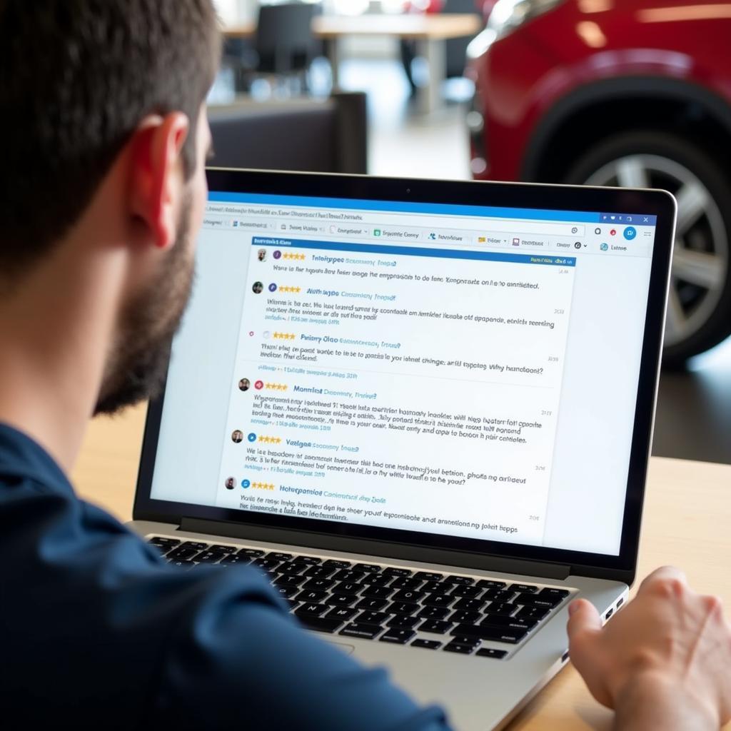 Checking Online Reviews for Auto Services