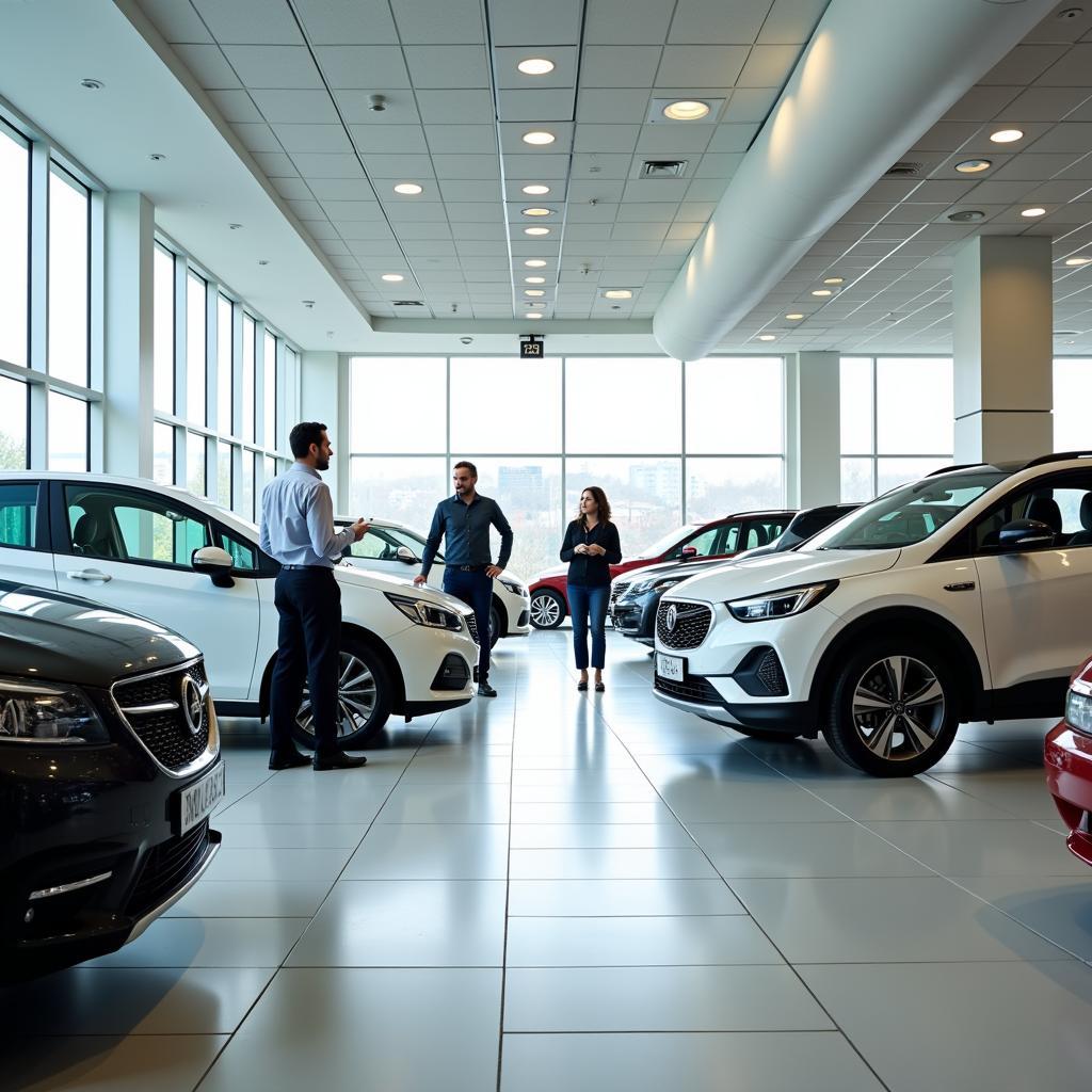 Modern Auto Showroom in Chicago