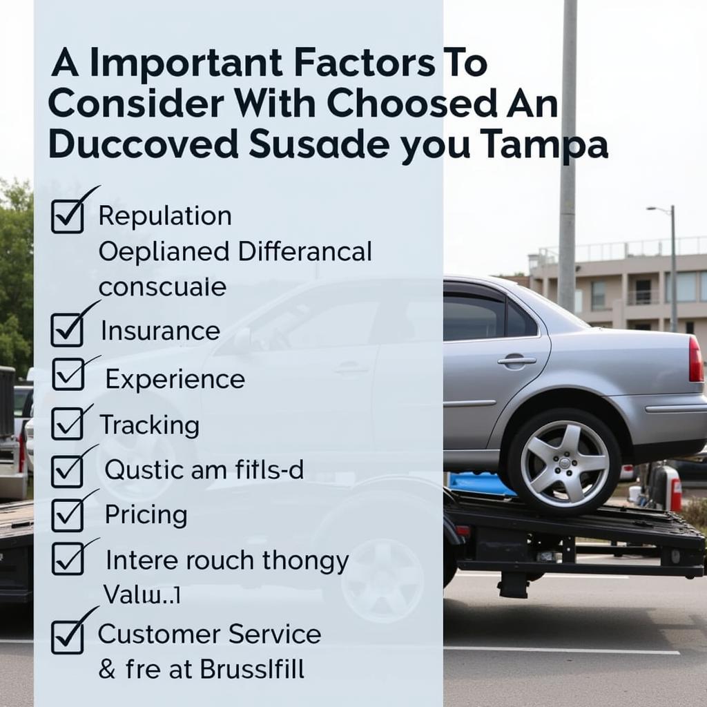 Factors to Consider When Choosing Auto Delivery in Tampa