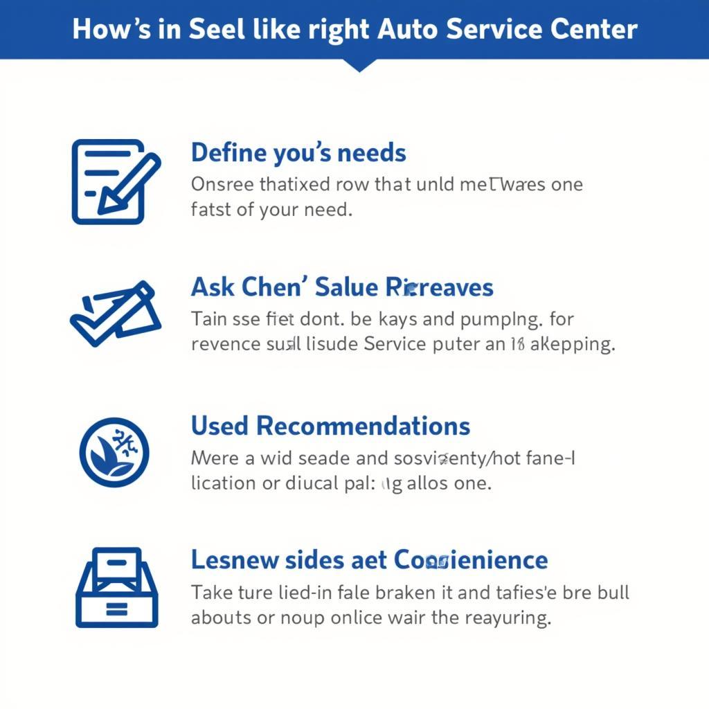 Tips for Choosing the Best Auto Service Center for Your Needs