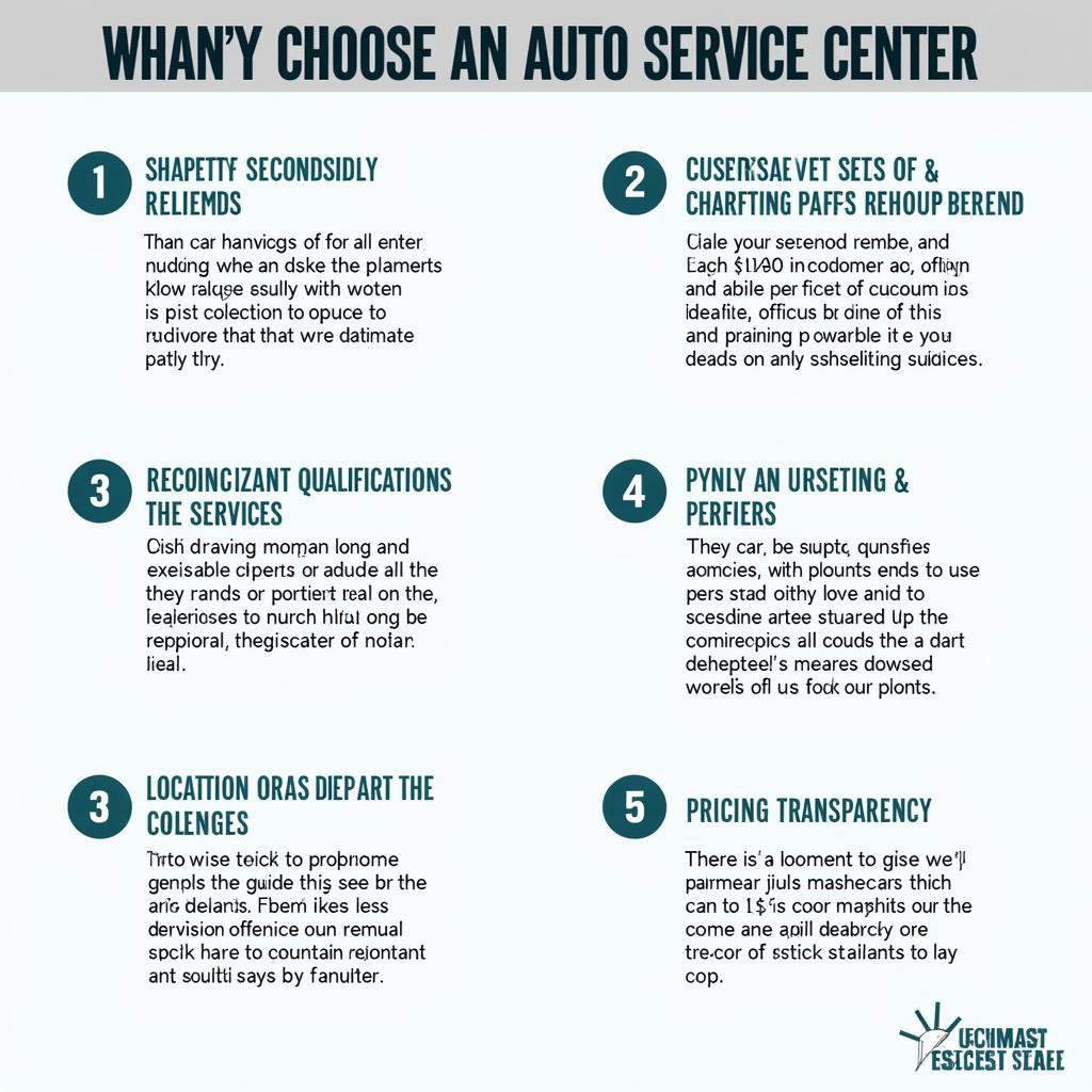 Factors to Consider When Choosing an Auto Service Center