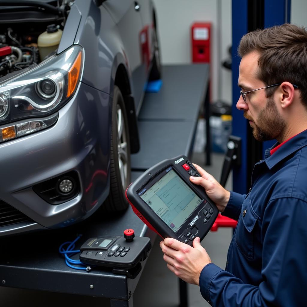 Advanced diagnostic equipment being used at CK Auto Services Inc.