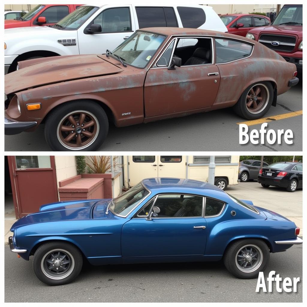 Classic Car Restoration in Santa Monica: A Before & After Look at a Beautifully Restored Vintage Vehicle