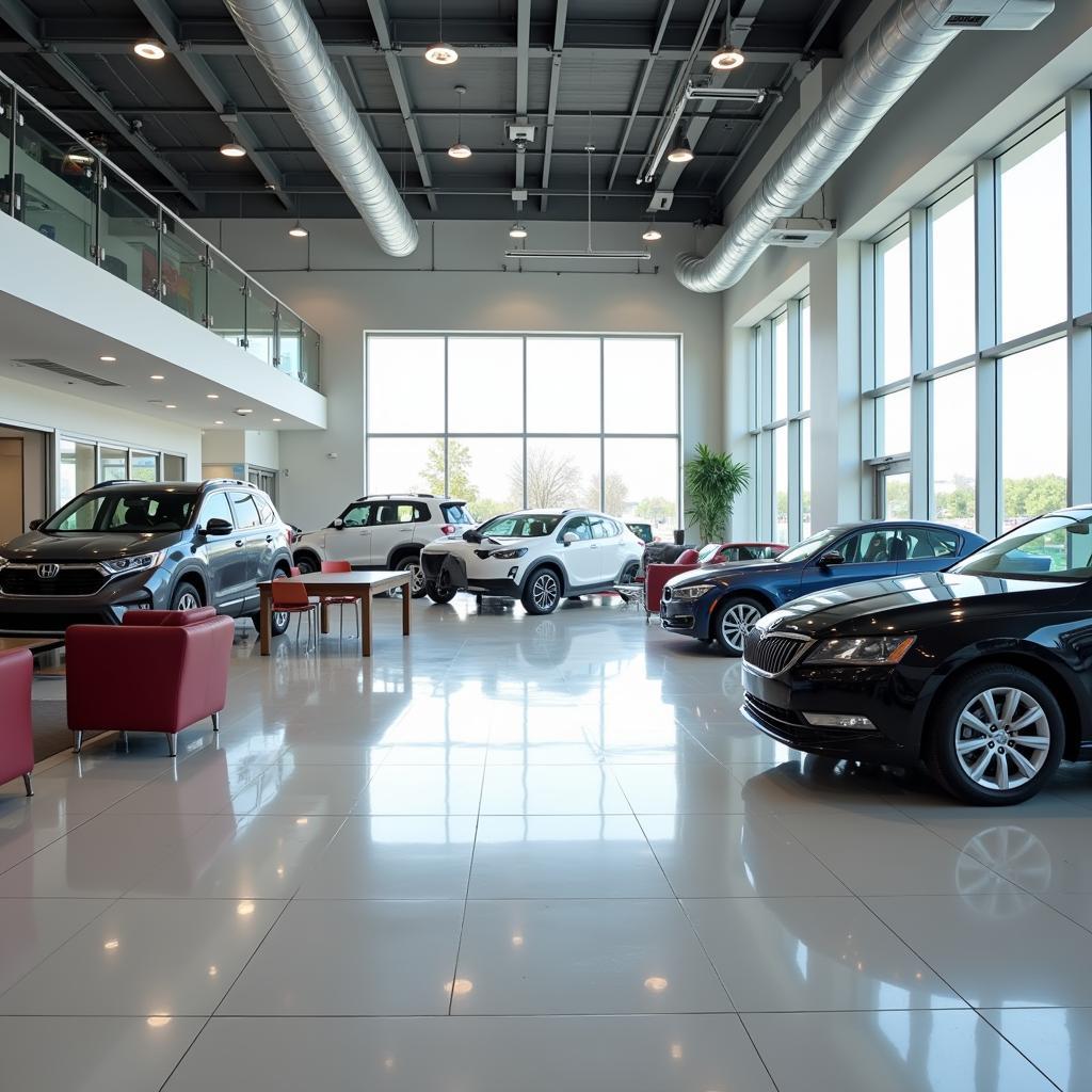 Spotless Showroom in an Auto Dealership