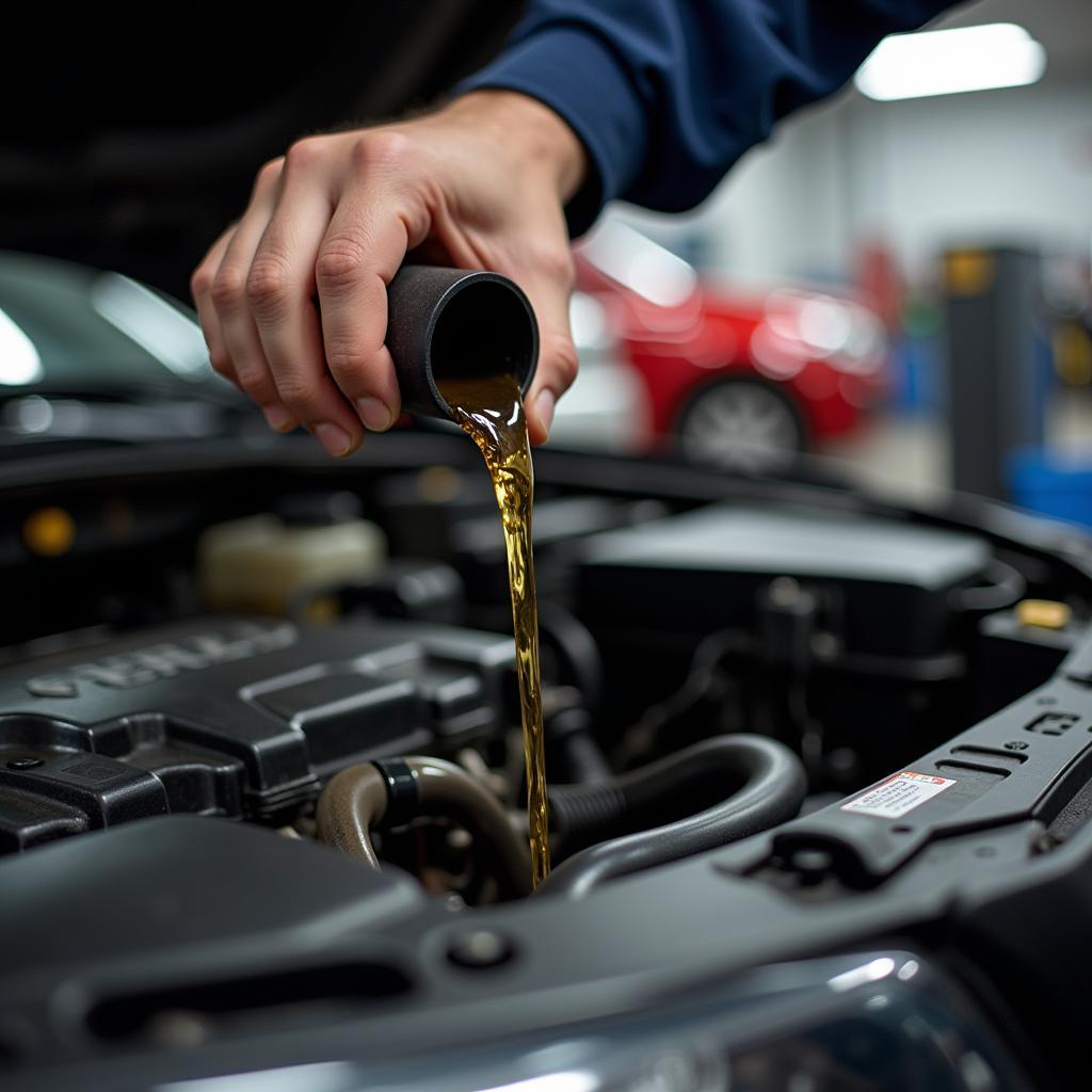 Oil change service in Waterloo