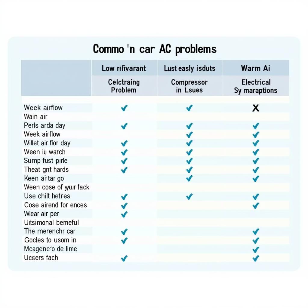 Common Car AC Problems and Their Symptoms