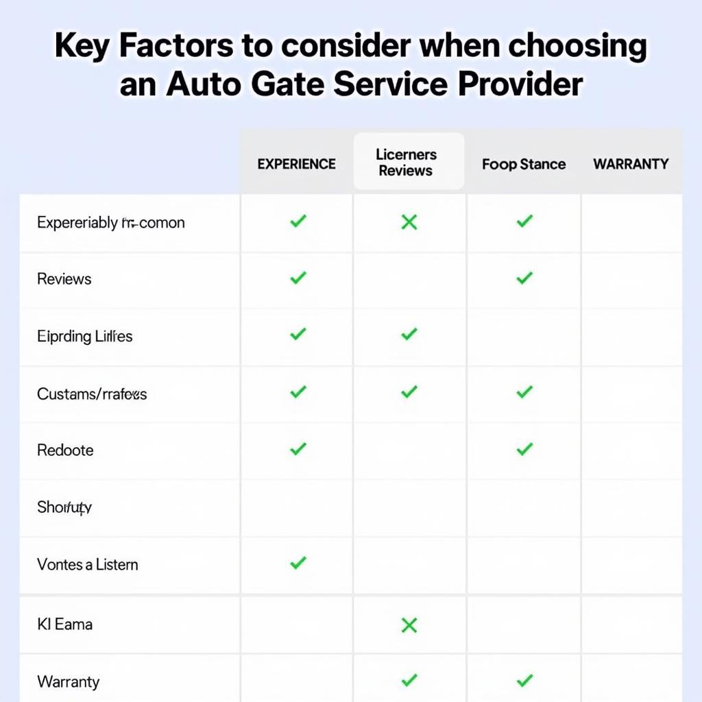 Comparing Auto Gate Service Providers