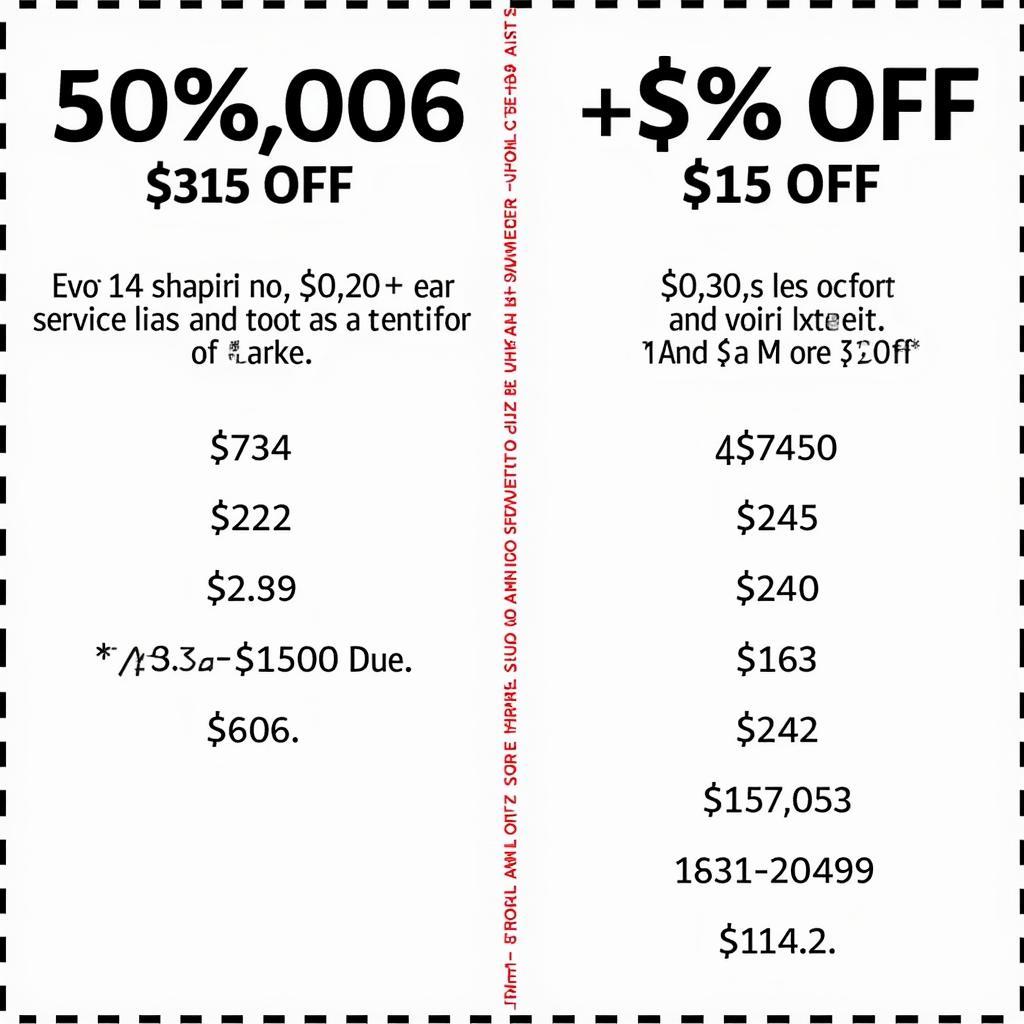 Comparing Various Auto Service Coupons