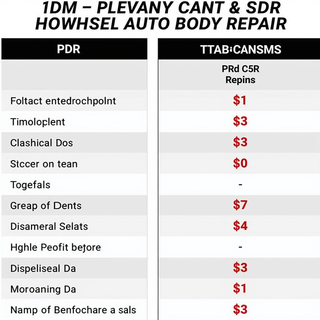 PDR vs. Traditional Repair Costs