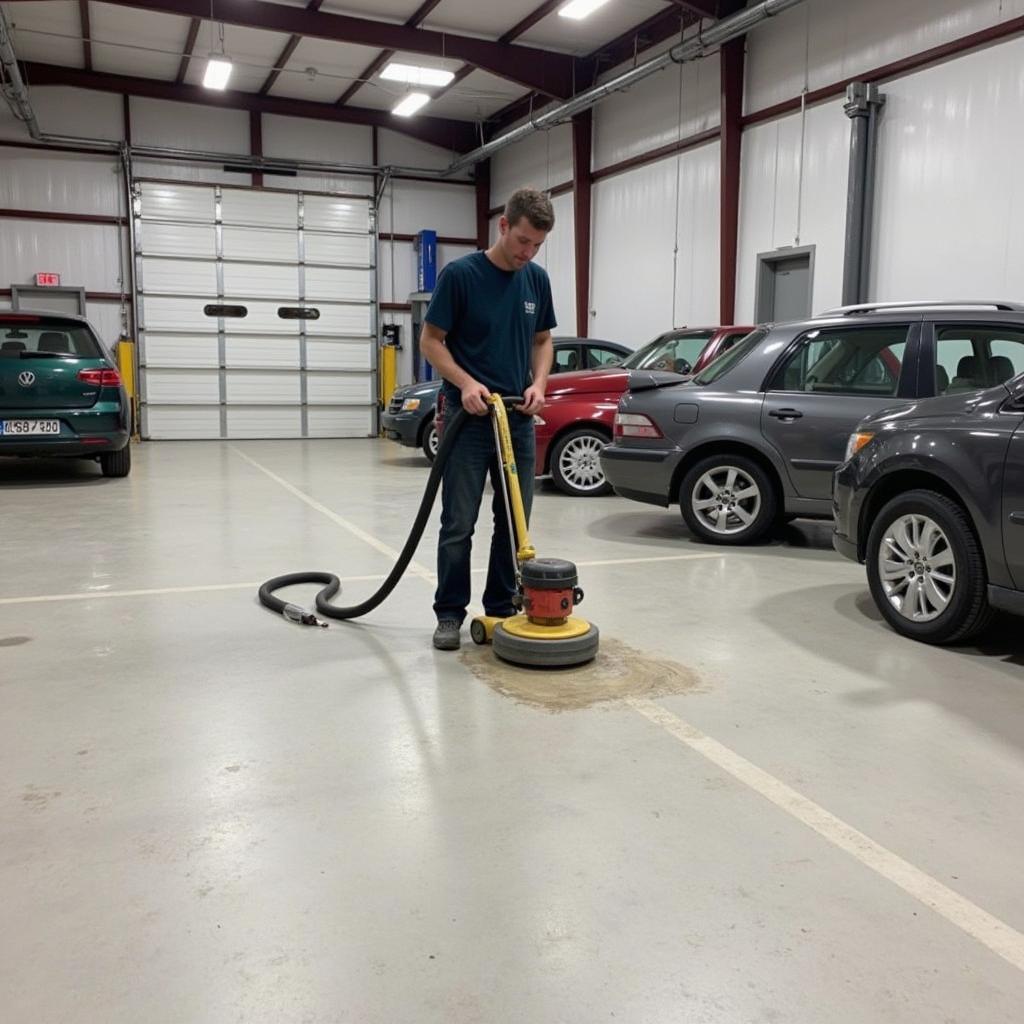 Preparing Concrete Floor for Sealer Application