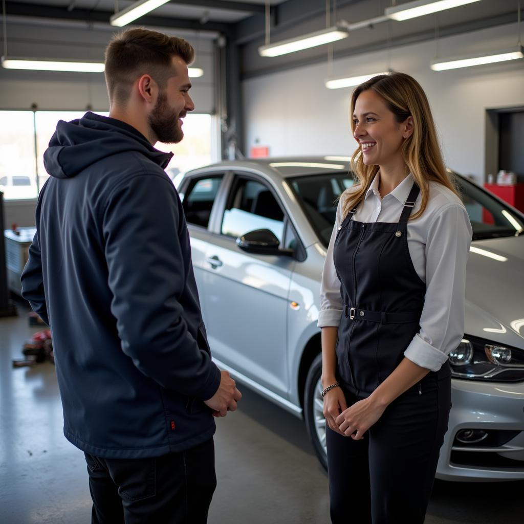 Customer Interaction at an Auto Body Shop