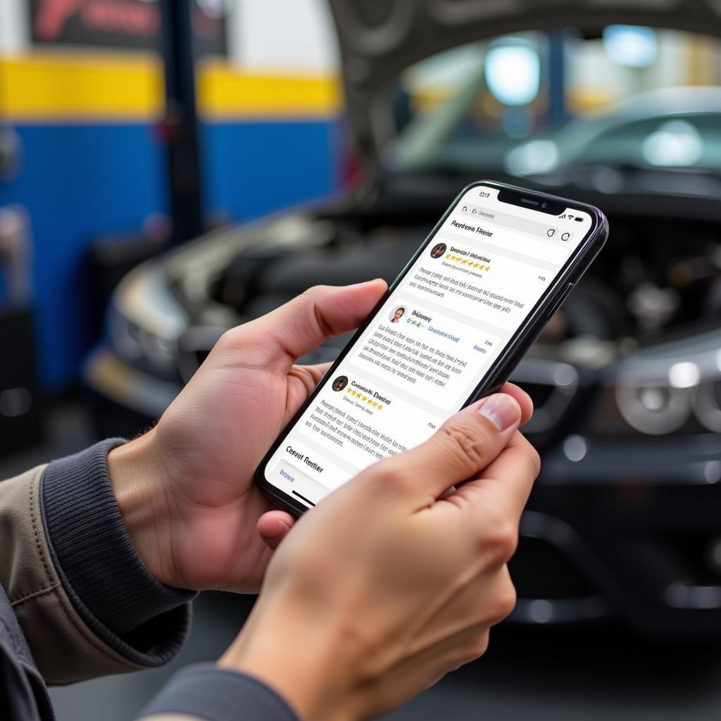 Checking Customer Reviews for Auto Repair Shops