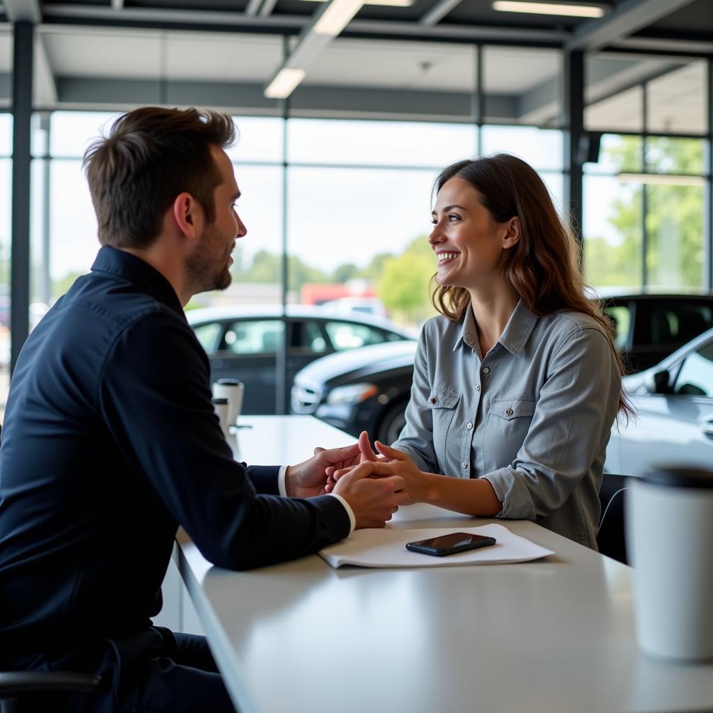 Customer Service Interaction at a Car Dealership