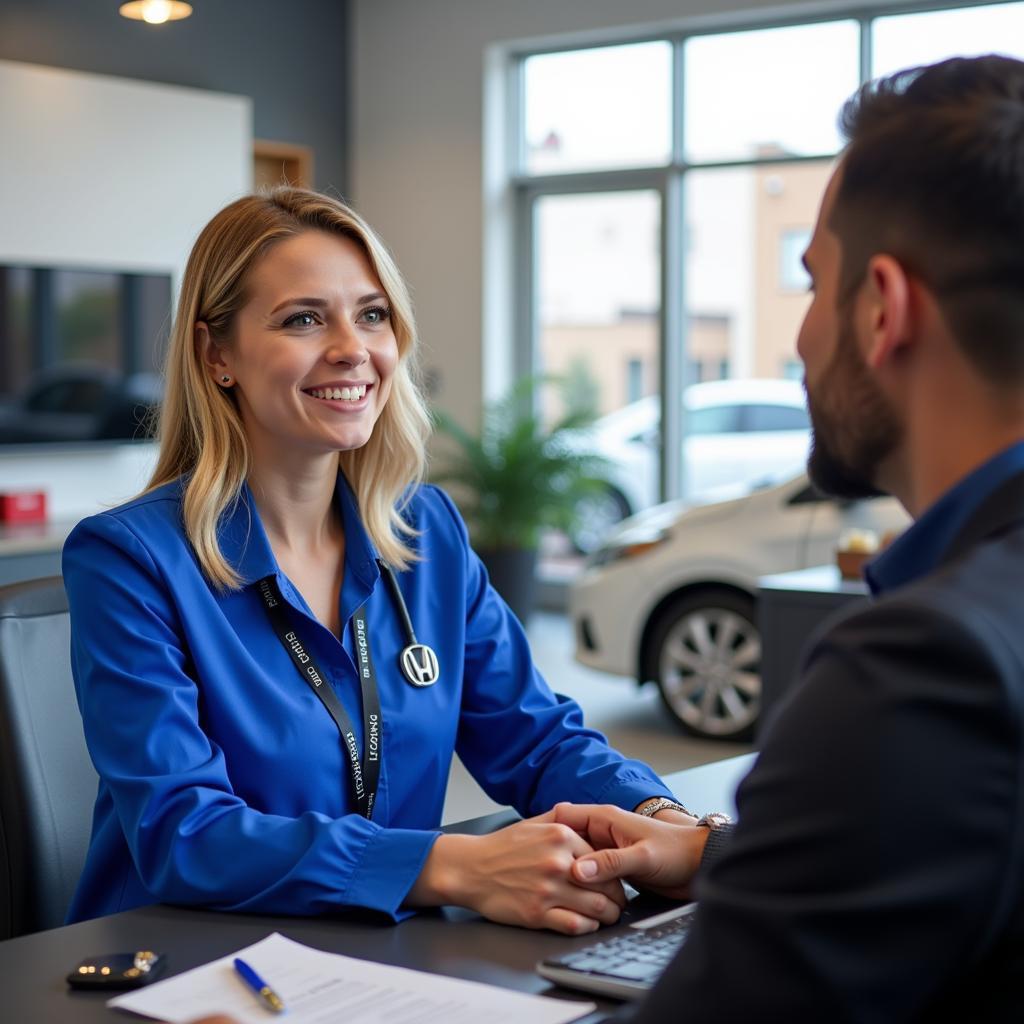 Customer Service Representative at Honda Service Center