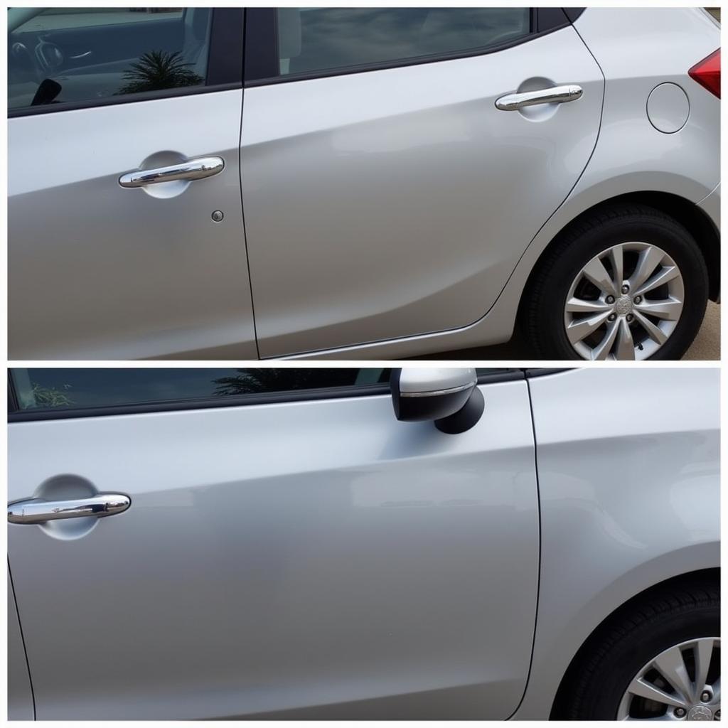 Before and After Dent Removal in Bismarck ND