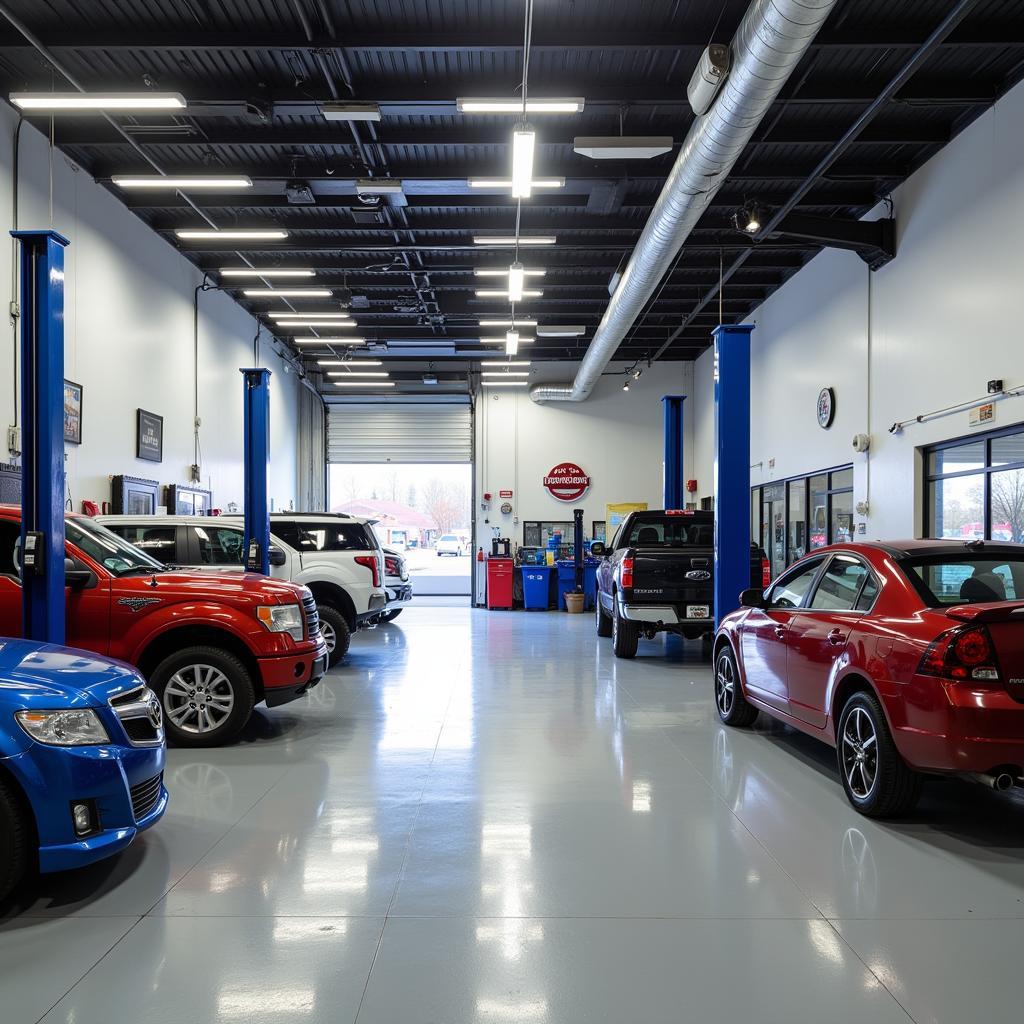 Devils Lake Auto Repair Shop Interior