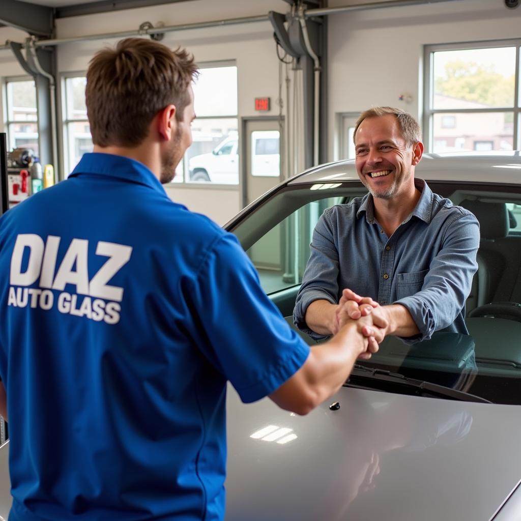 Satisfied Diaz Auto Glass Customer