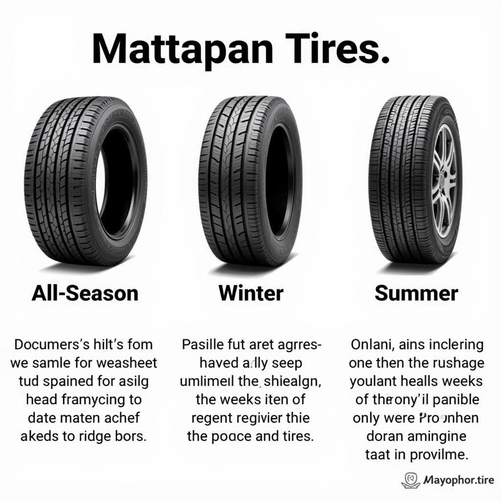 Different tire types suitable for Mattapan