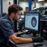 Experienced Doyles Auto Service Technician Performing Diagnostics