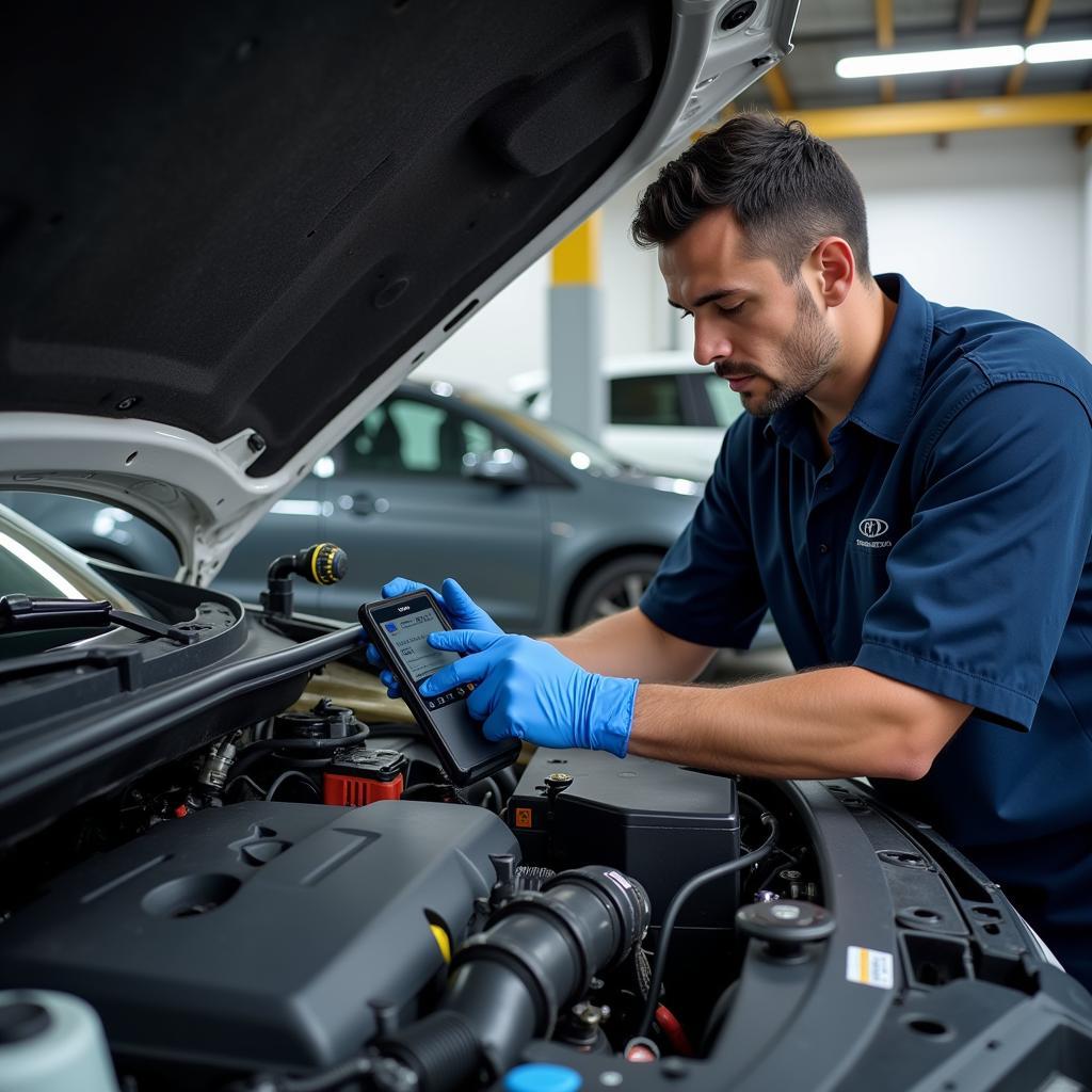 Dubai Auto Service Garage Inspection