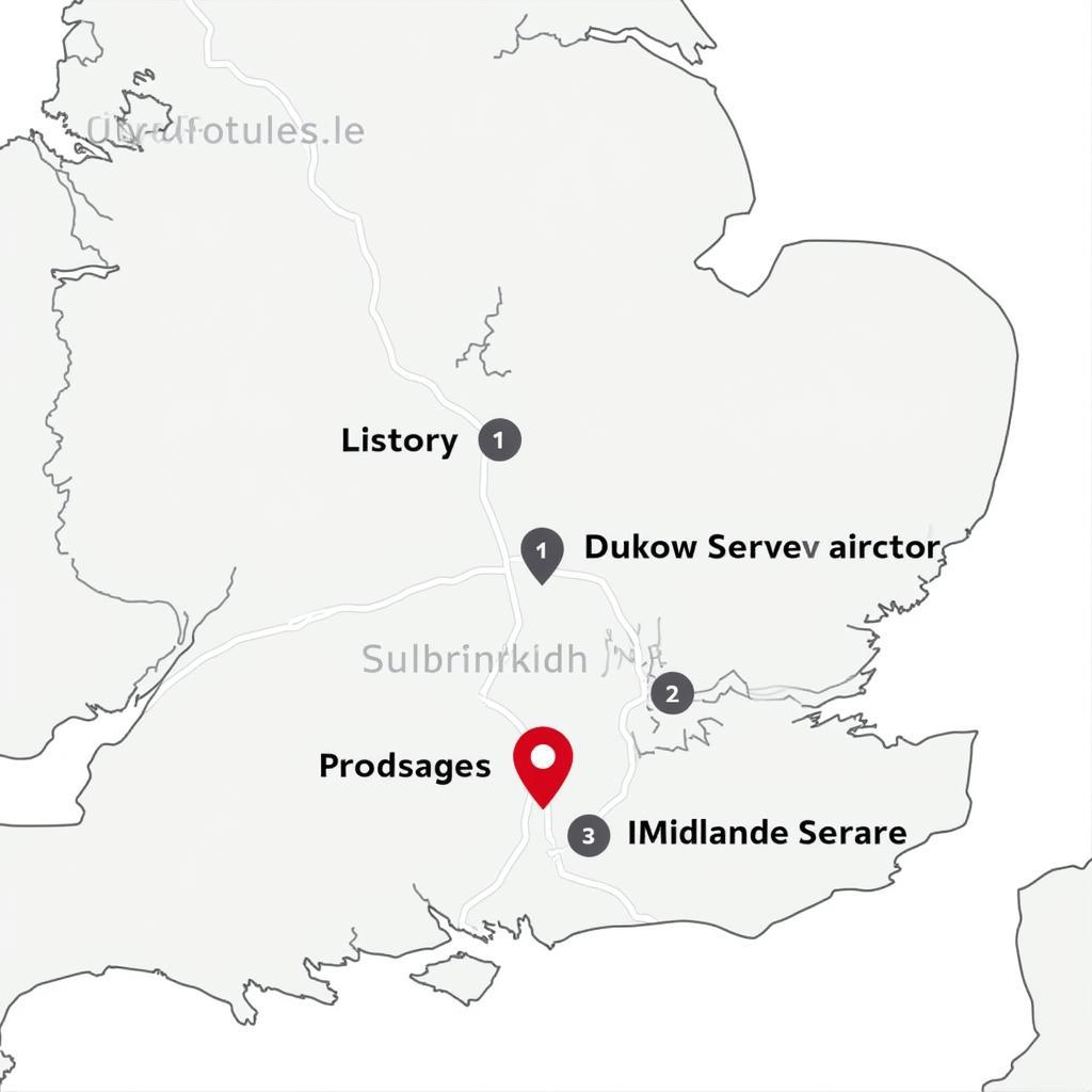 Map of Auto Service Centres Near East Midlands Airport